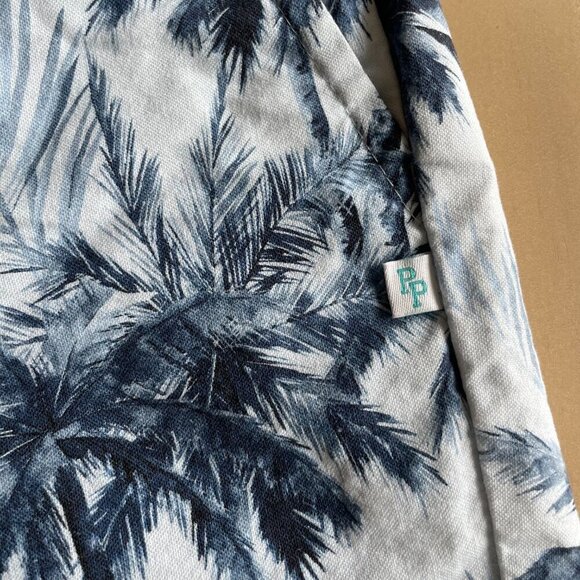 Posh Peanut Boy's Kid's Russell Blue Palm Trees Shorts - Size 5T - Picture 5 of 9